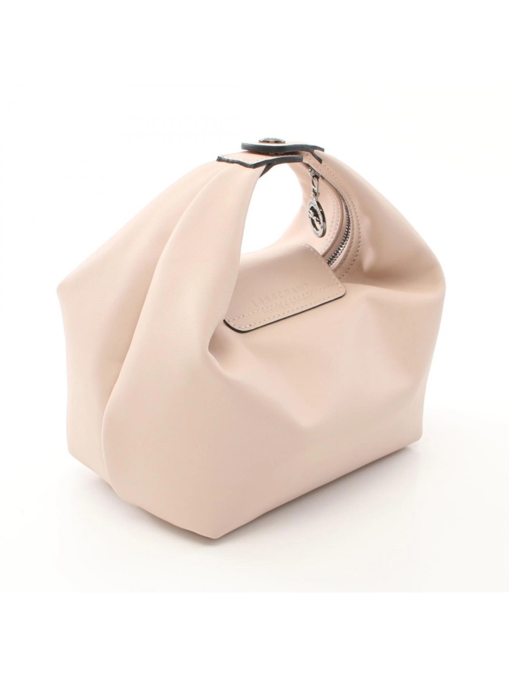 Longchamp Le Pilage Extra XS Round Top Handle in Blush/ Beige - Picture 2 of 12